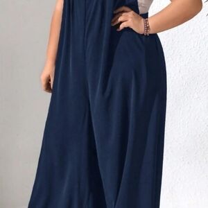 Elegant Navy Blue Women's Jumpsuit